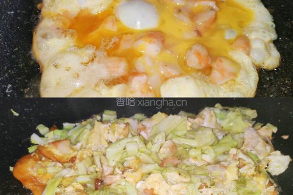虾仁蛋炒饭的做法图解3