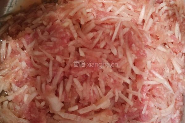 炸白萝卜肉丸子（饼）的做法图解3