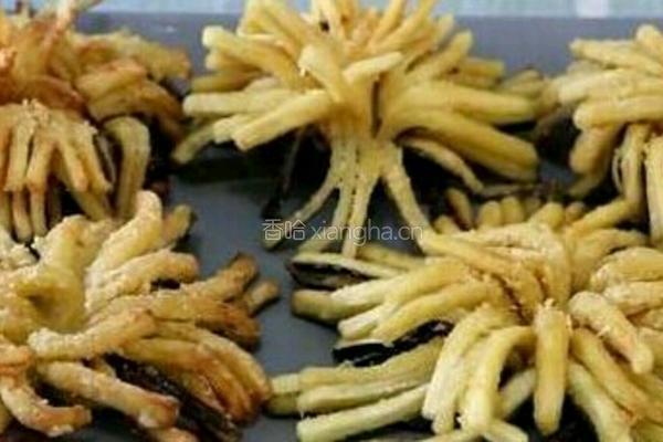 番茄酱菊花茄子的做法图解7