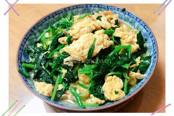 菠菜炒蛋的做法图解8