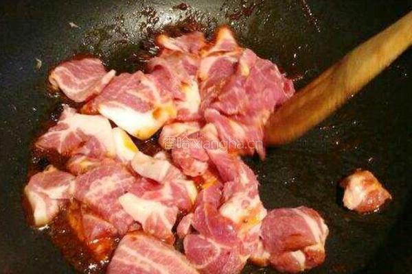 炒大肉的做法图解3