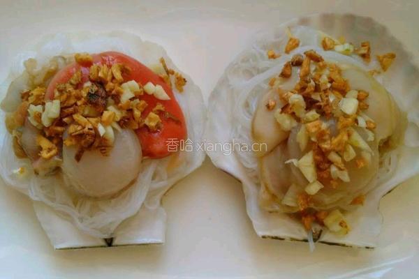 粉丝蒸扇贝的做法图解4