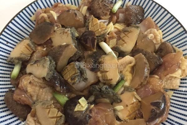 冬菇鲍鱼蒸滑鸡的做法图解10