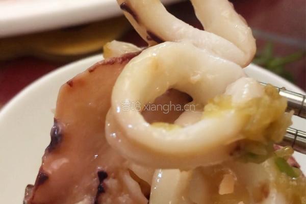 蒜蓉蒸鲜鱿鱼的做法图解11