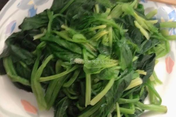 菠菜拌粉丝的做法图解5