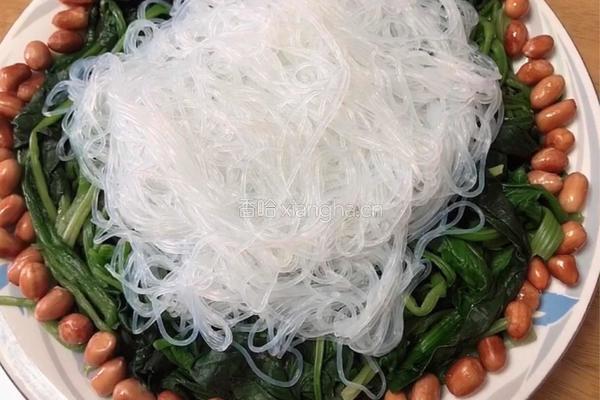 菠菜拌粉丝的做法图解6