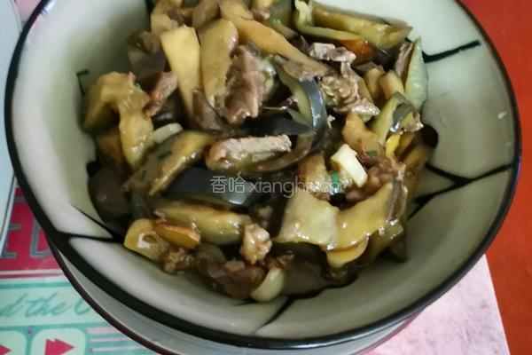 茄子炒牛肉的做法图解3