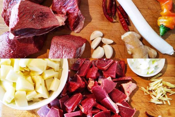 土豆炖牛肉的做法图解1