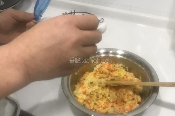 鸡蛋米饭饼的做法图解5