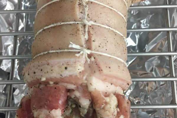 脆皮猪肉卷Roasted crispy pork belly的做法图解11