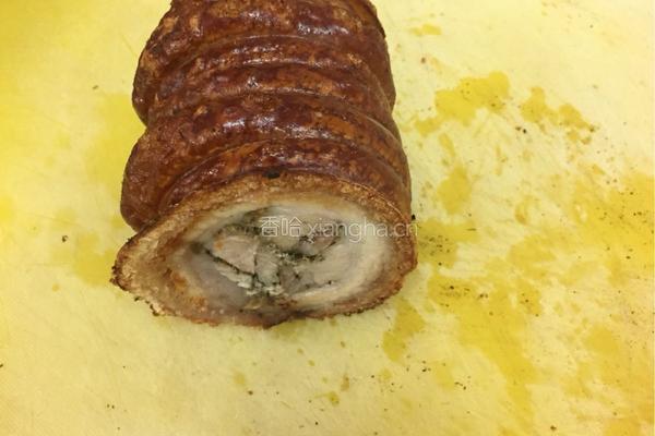 脆皮猪肉卷Roasted crispy pork belly的做法图解16