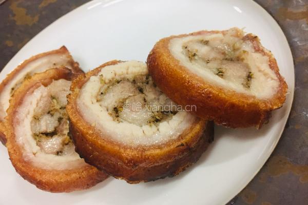 脆皮猪肉卷Roasted crispy pork belly的做法图解17