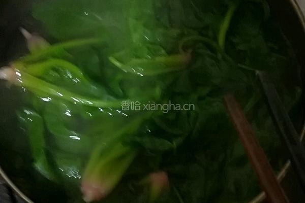 菠菜面条的做法图解2