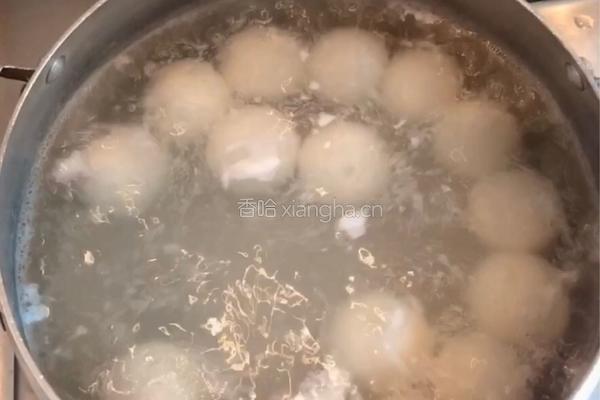 糖心蛋醪糟汤圆的做法图解4