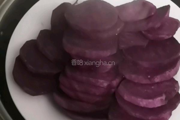酸奶紫薯心甜品的做法图解2