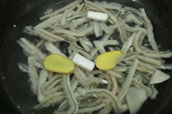 西兰花炒牛肚的做法图解3