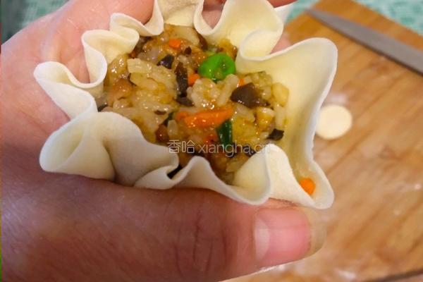 糯米馅儿烧麦的做法图解20