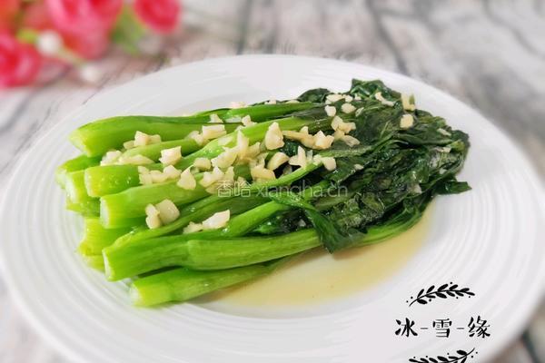 蒜蓉菜心的做法图解1