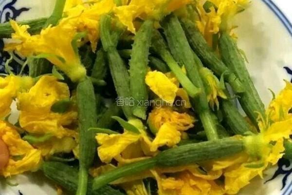 清炒黄瓜花的做法图解2