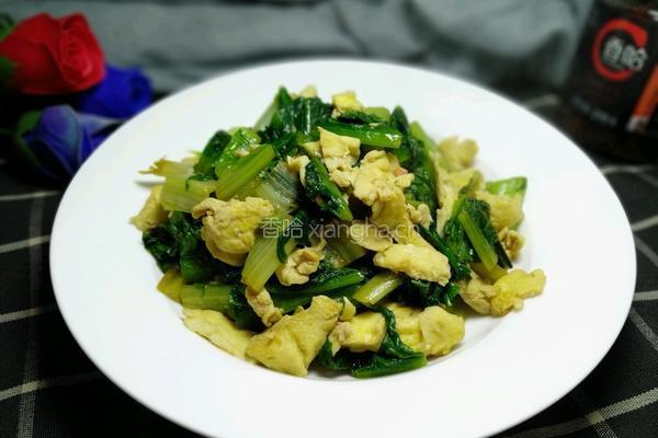 油麦菜炒鸡蛋的做法图解10