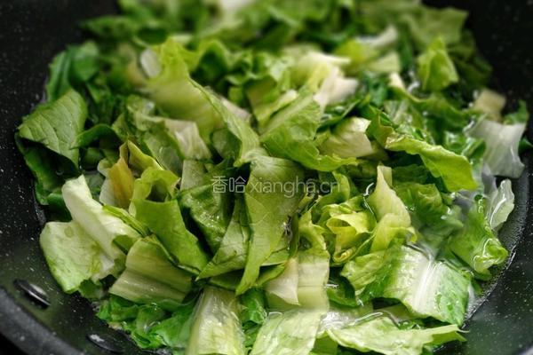 油麦菜炒鸡蛋的做法图解4