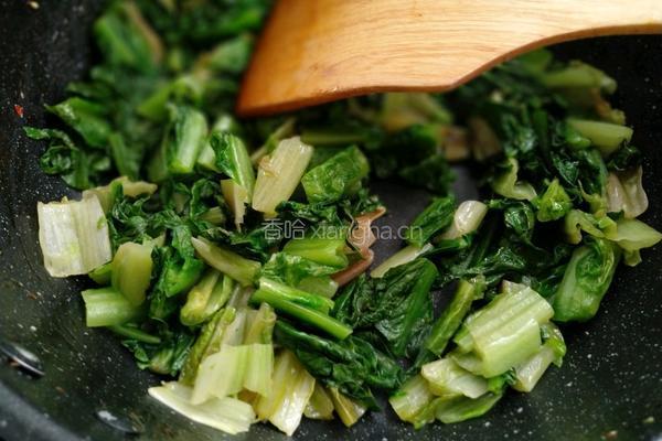 油麦菜炒鸡蛋的做法图解7