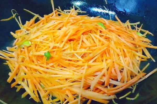 鸡蛋胡萝卜丝的做法图解10