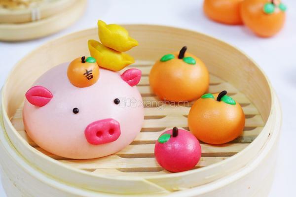 吉祥如意小猪馒头的做法图解17