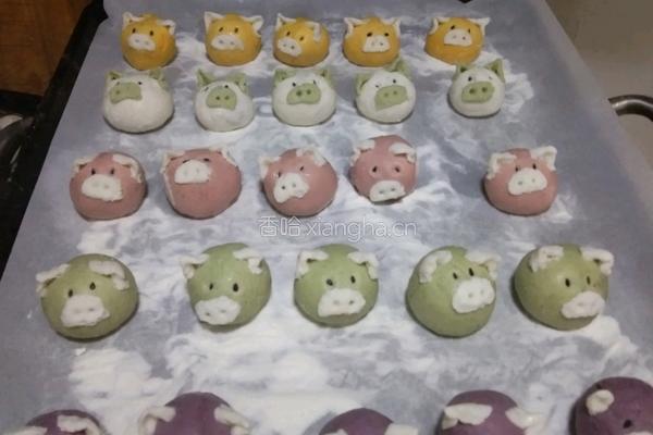小彩色小猪汤圆的做法图解8