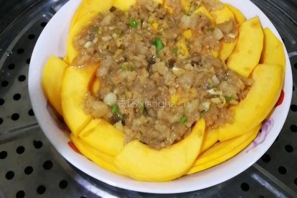 〔正月十五闹元宵〕肉末蒜蓉蒸南瓜的做法图解6