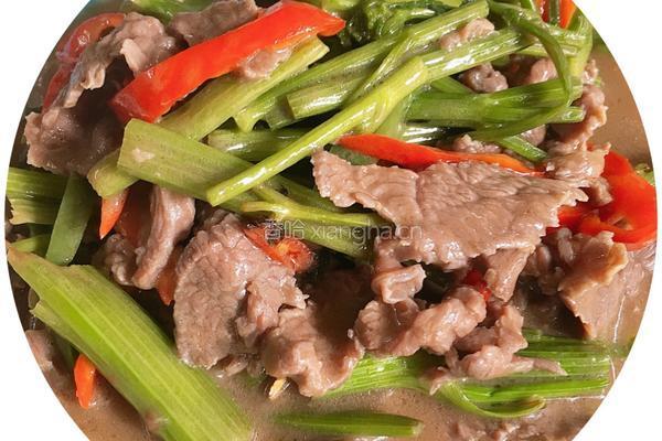 芹菜炒牛肉的做法图解4