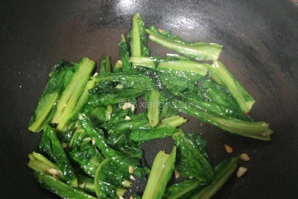 蒜蓉苦麦菜的做法图解6