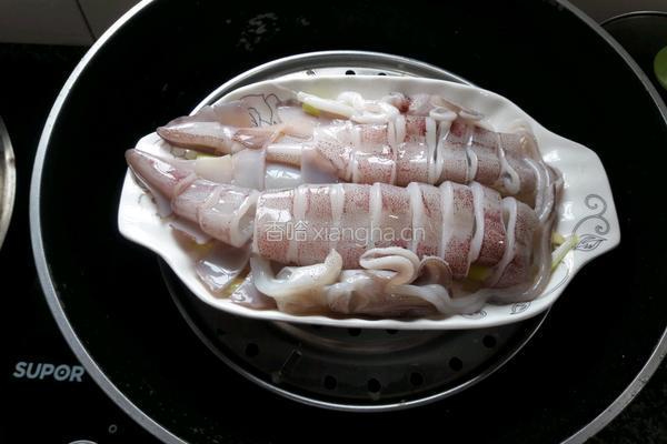 清蒸鱿鱼的做法图解4