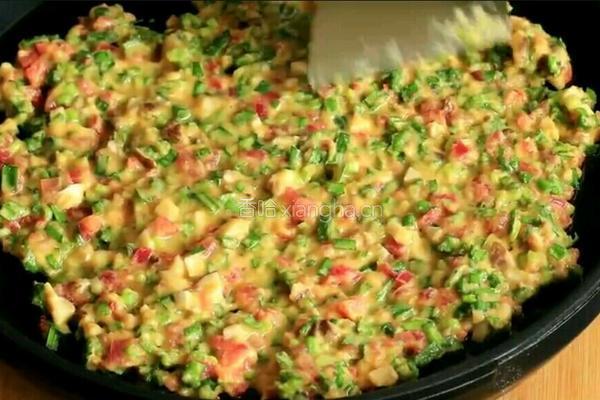 玉米面菜饼的做法图解12