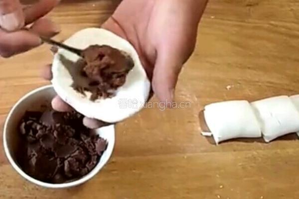 糯米面豆沙饼的做法图解2