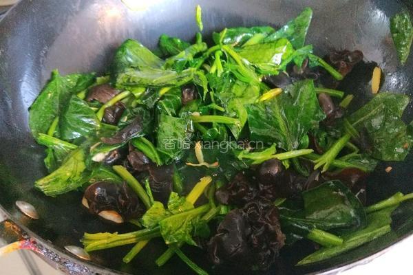 正月十五闹圆宵 木耳菠菜炒鸡蛋的做法图解10