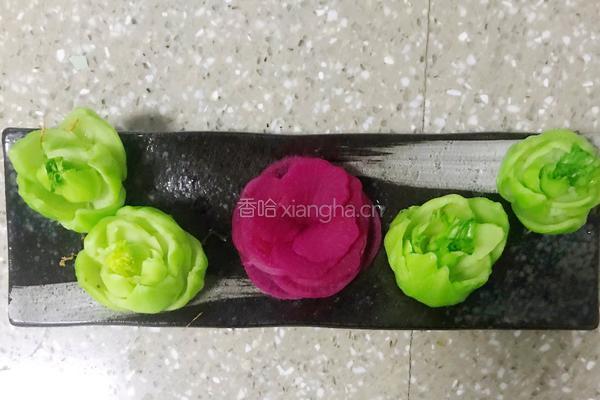 翡翠莲花的做法图解4