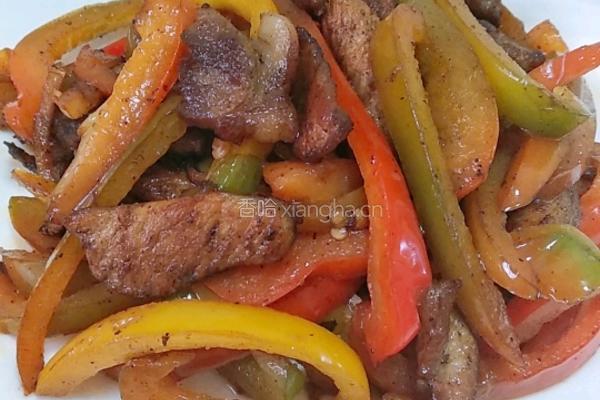 彩椒炒肉片的做法图解9