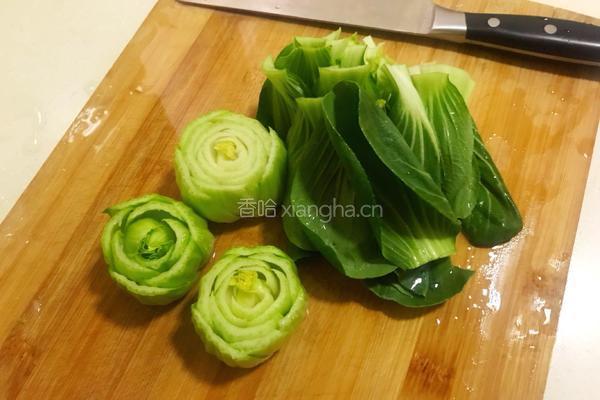 蚝油上海青的做法图解1