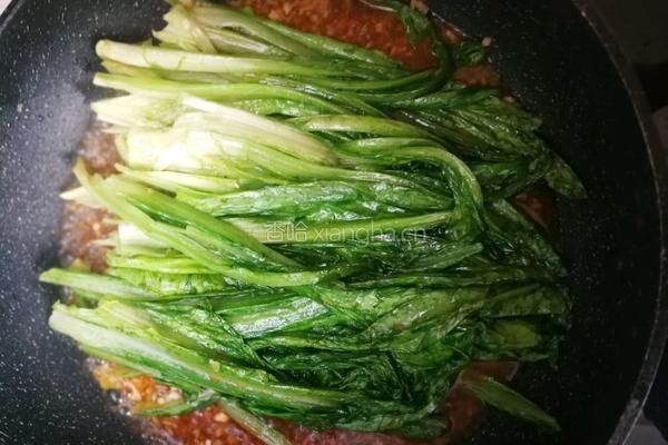 素扒油麦菜的做法图解8