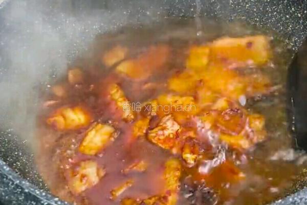 五花肉粉条炖豆腐的做法图解7