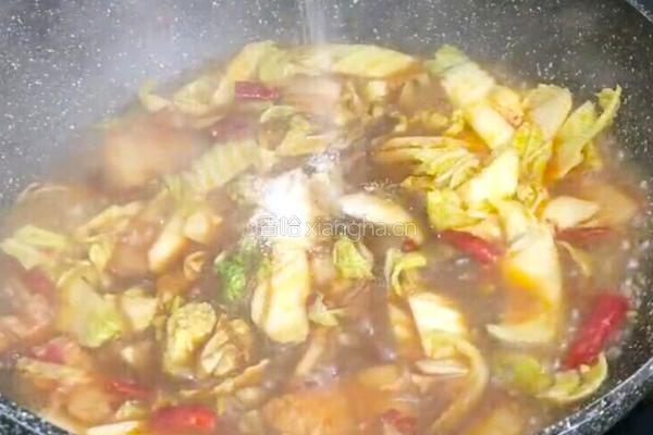 五花肉粉条炖豆腐的做法图解13