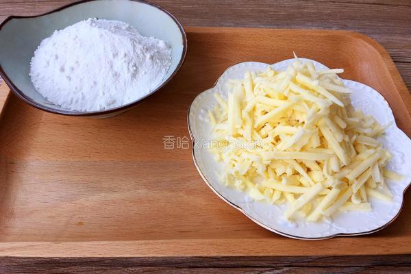 拉丝芝士年糕饼的做法图解1