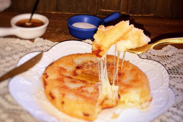 拉丝芝士年糕饼的做法图解9