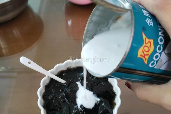 椰浆黑凉粉的做法图解8