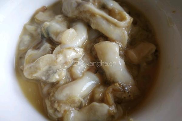 豆干炒蛏肉的做法图解2