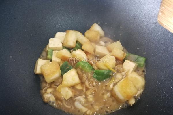 豆干炒蛏肉的做法图解11