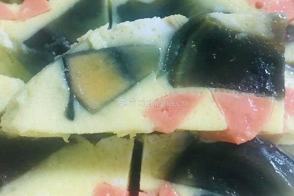 松花火腿蒸蛋的做法图解3