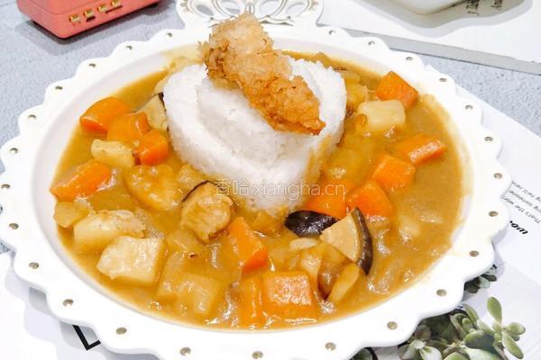 咖喱猪排饭的做法图解12