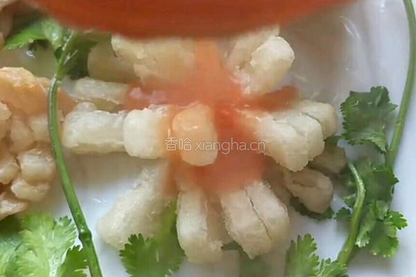 番茄汁菊花鲍菇的做法图解11